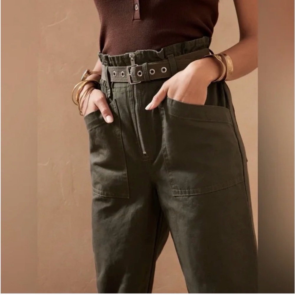 Banana Republic paper bag pants sz 8